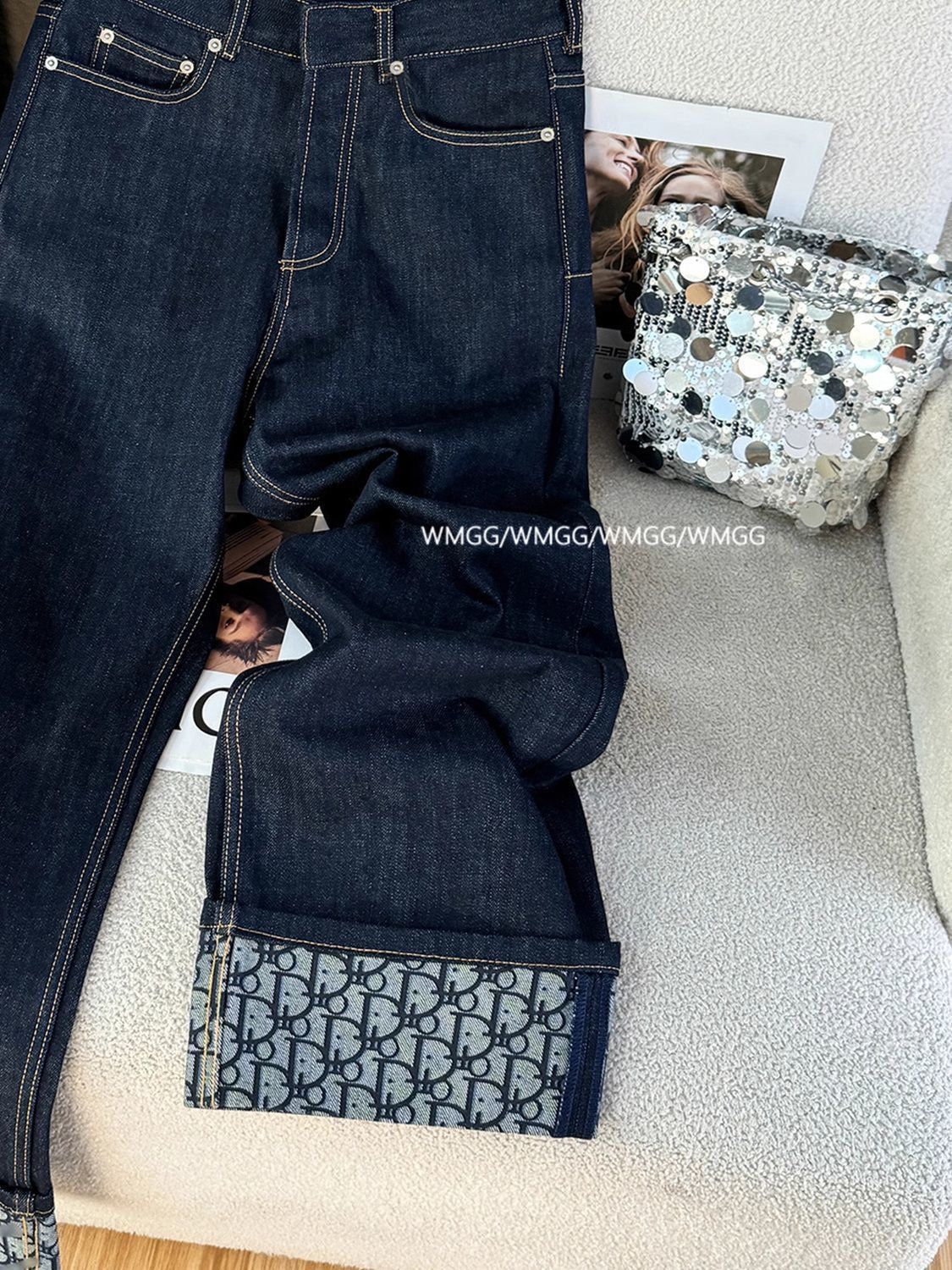 KADIN DIOR DESENLI PANTOLON