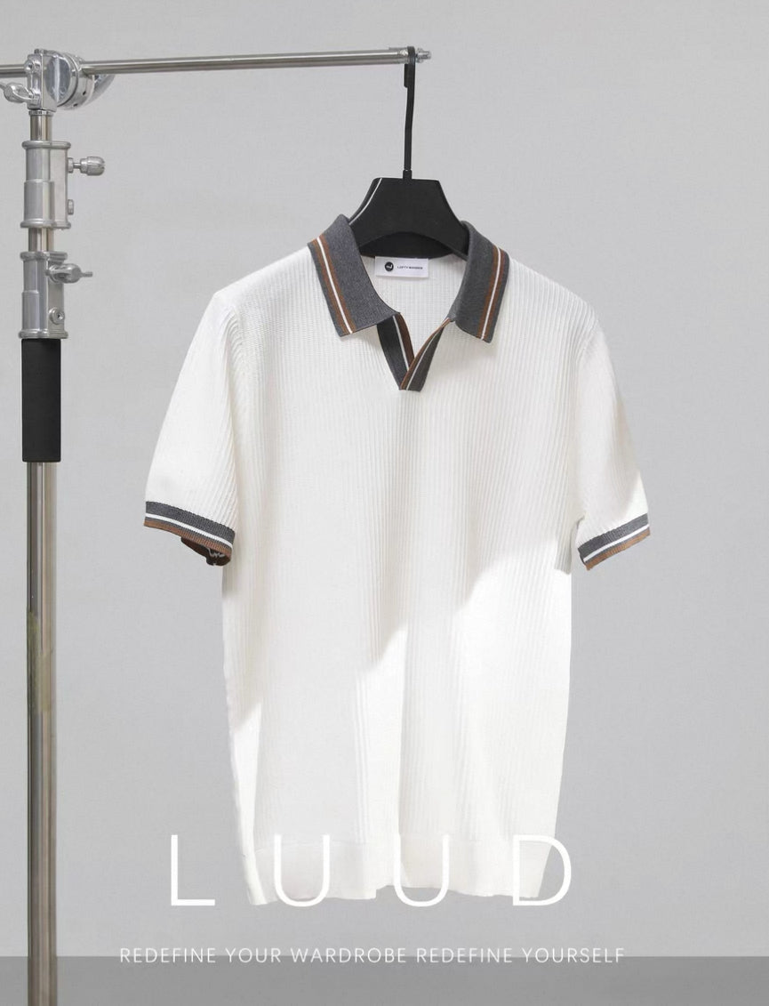 ERKEK POLO YAKA KOL LASTİKLİ T-SHORT