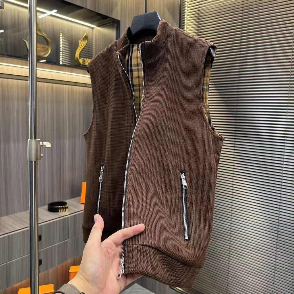IÇ BURBERRY DESENLI ERKEK YELEK