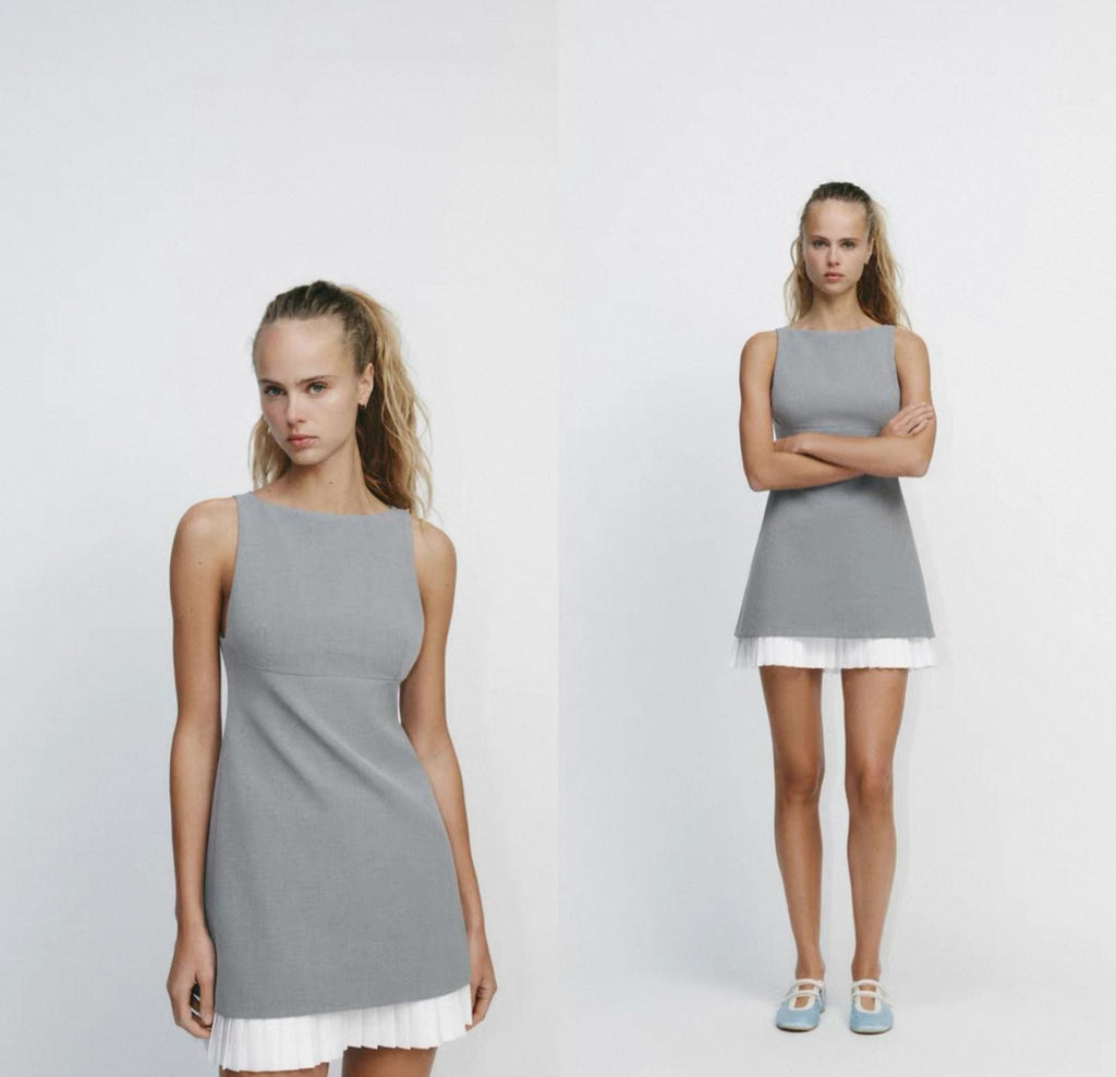 KADIN ZARA MODEL KISA ELBISE