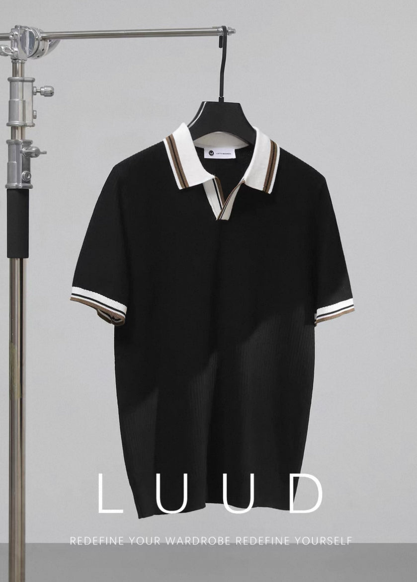 ERKEK POLO YAKA KOL LASTİKLİ T-SHORT