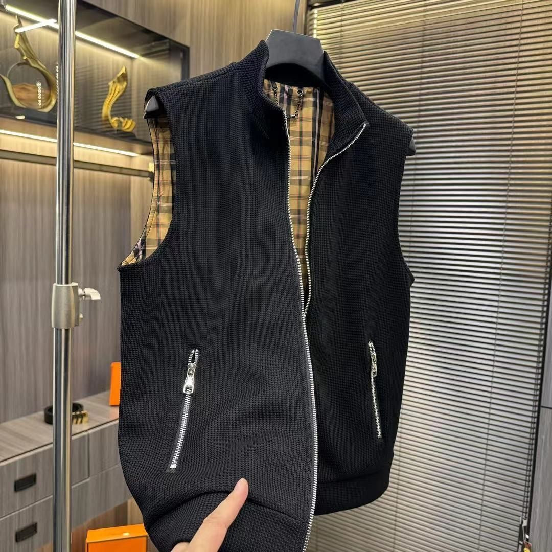 IÇ BURBERRY DESENLI ERKEK YELEK