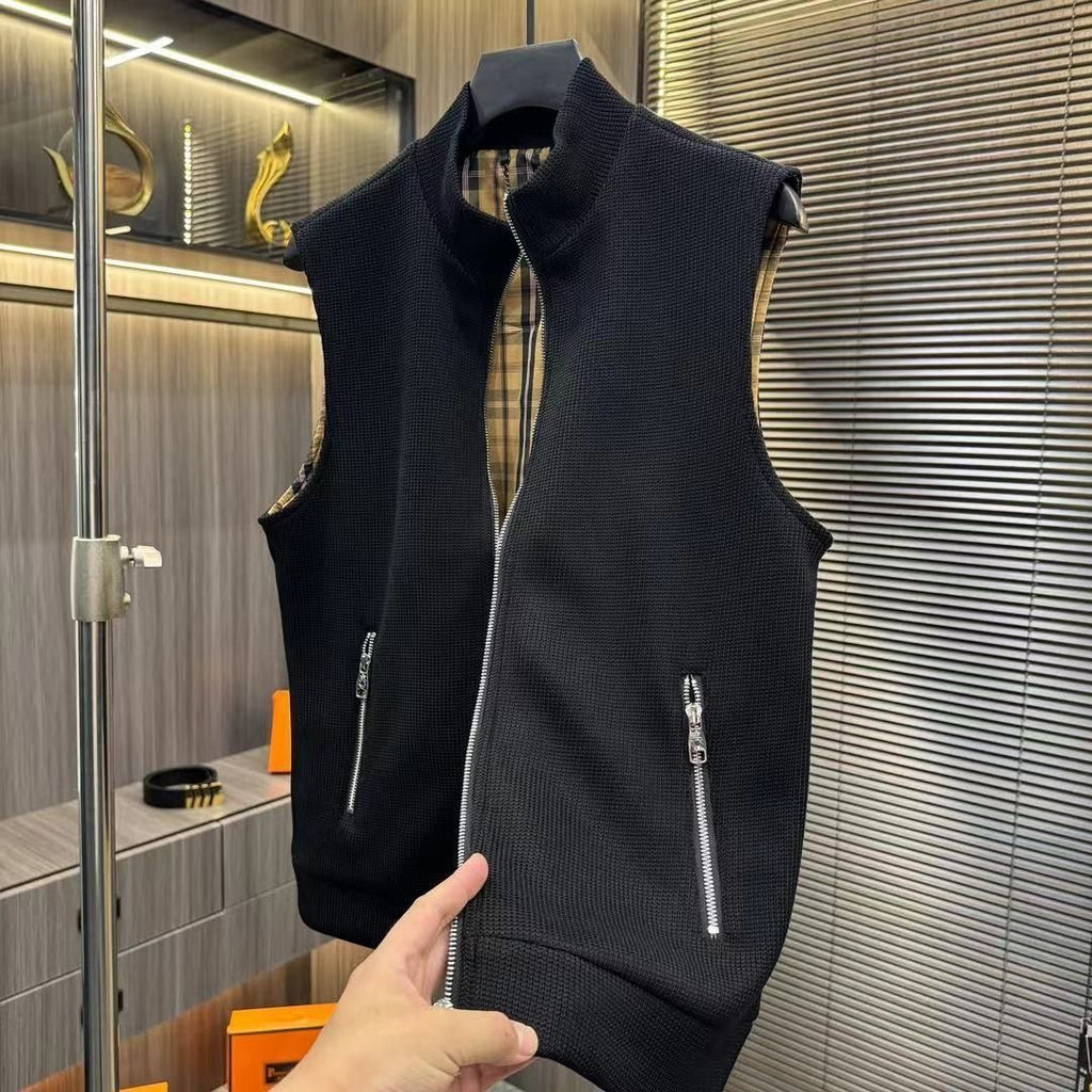 IÇ BURBERRY DESENLI ERKEK YELEK