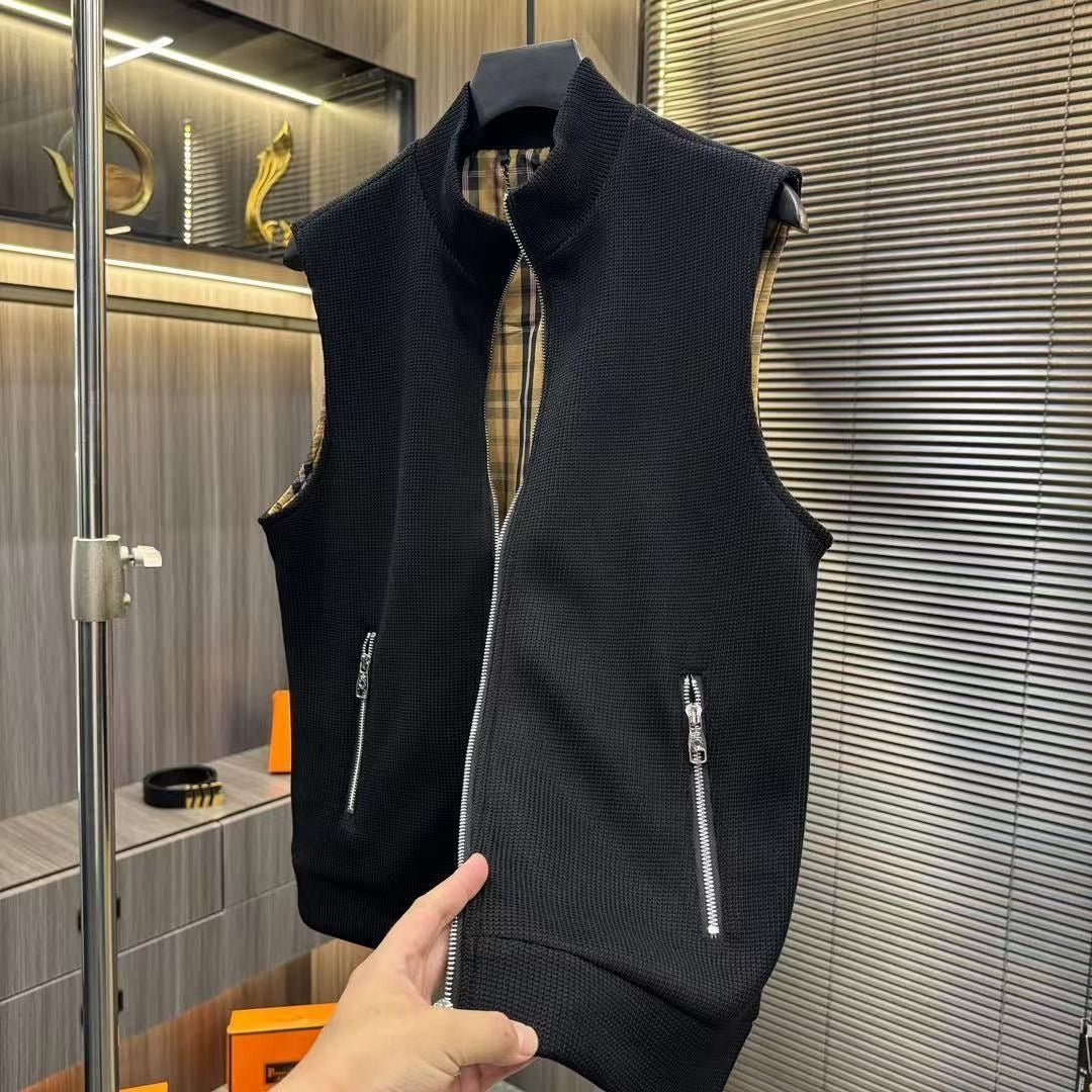 IÇ BURBERRY DESENLI ERKEK YELEK