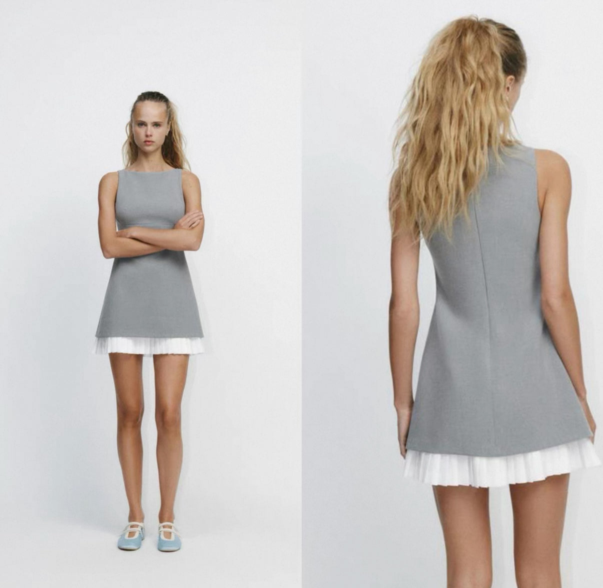 KADIN ZARA MODEL KISA ELBISE