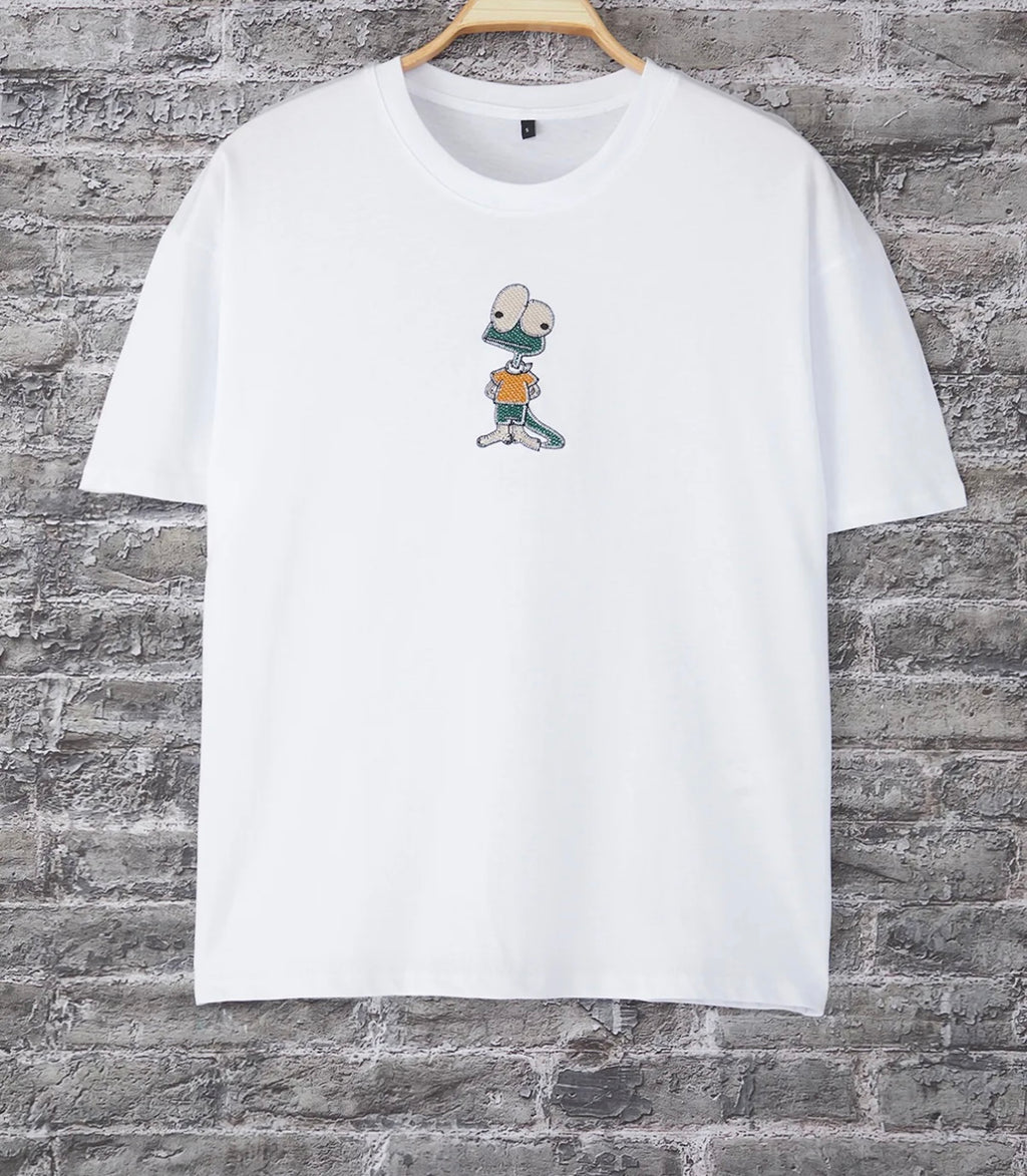 KERTEN KELE DESENLI ERKEK T-SHORT