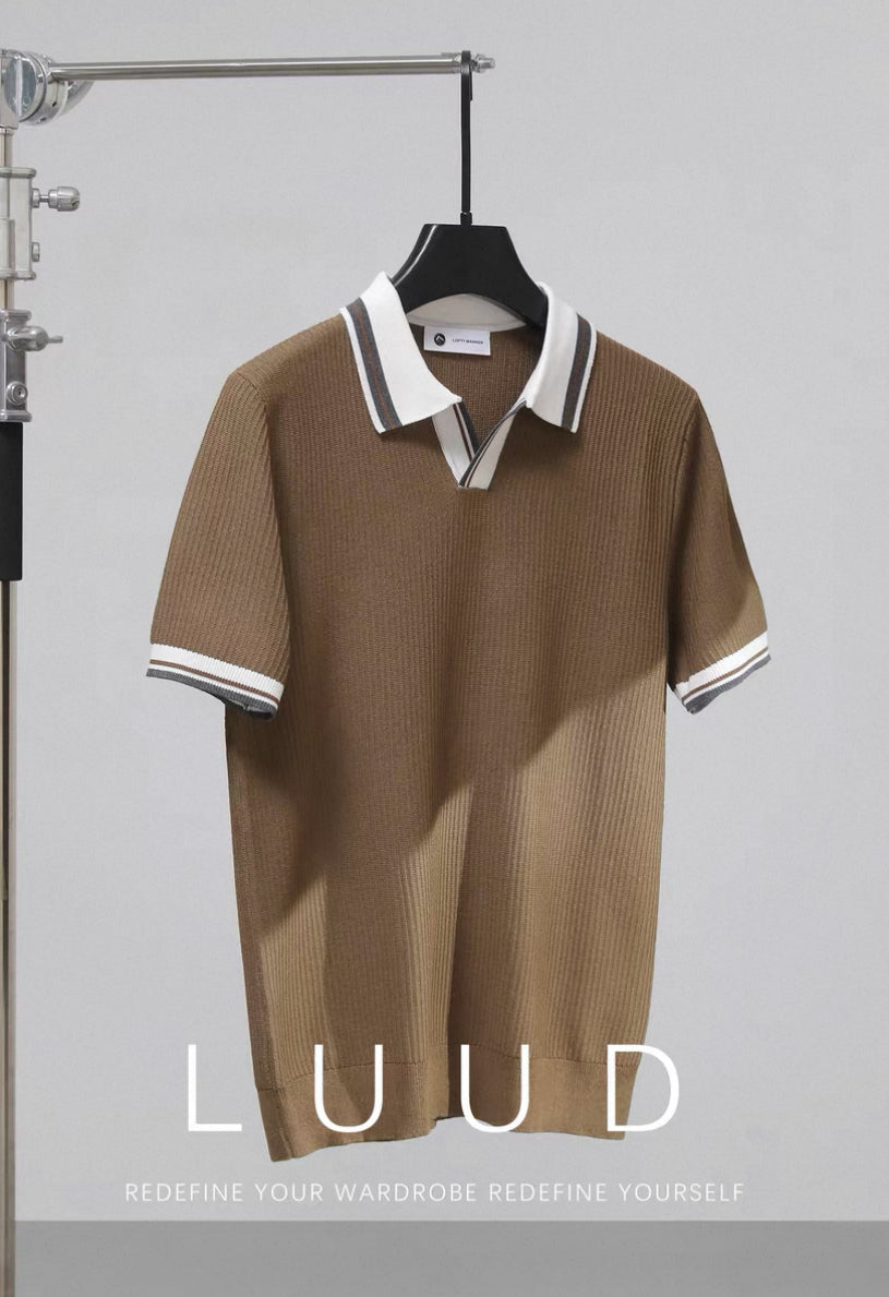ERKEK POLO YAKA KOL LASTİKLİ T-SHORT