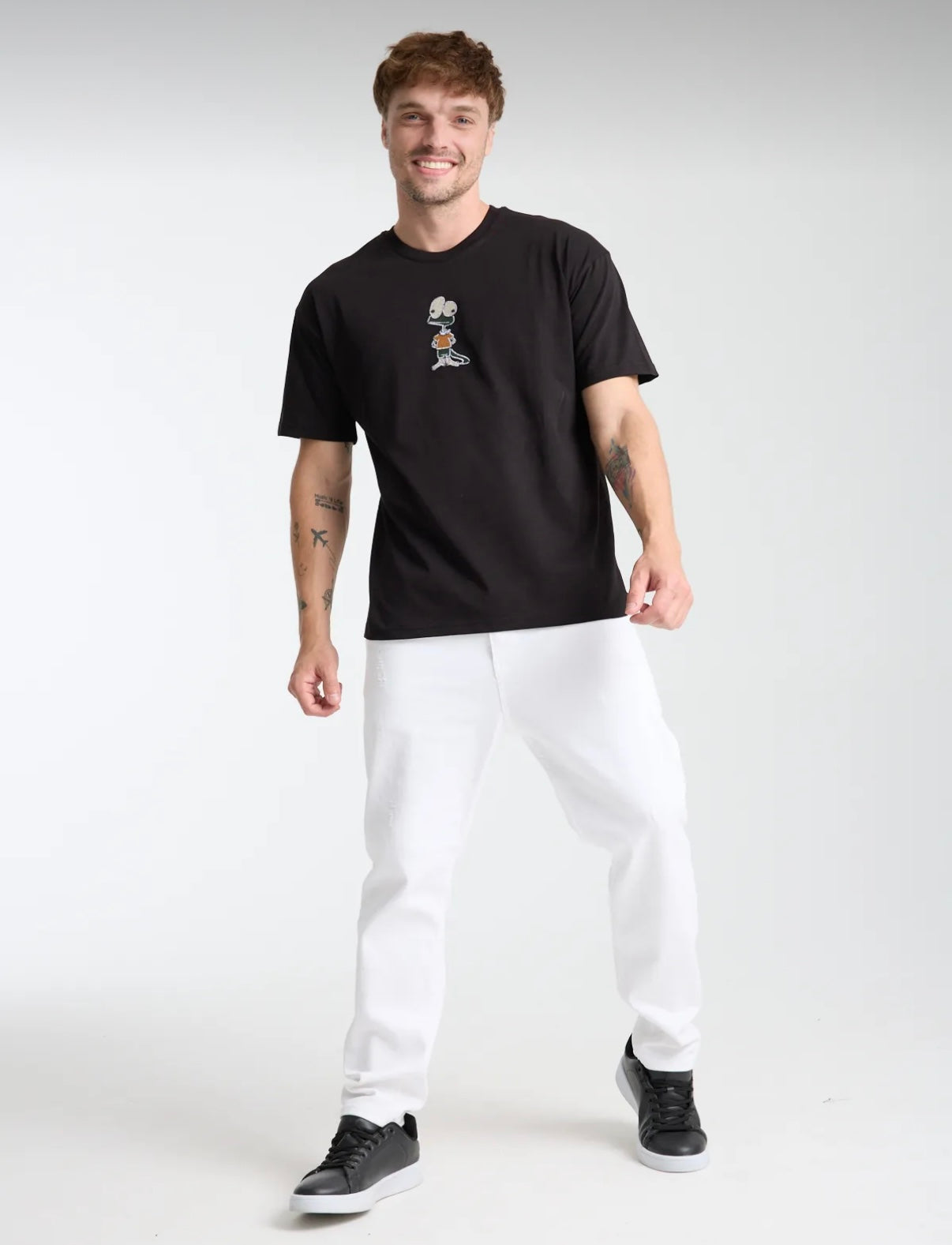 KERTEN KELE DESENLI ERKEK T-SHORT